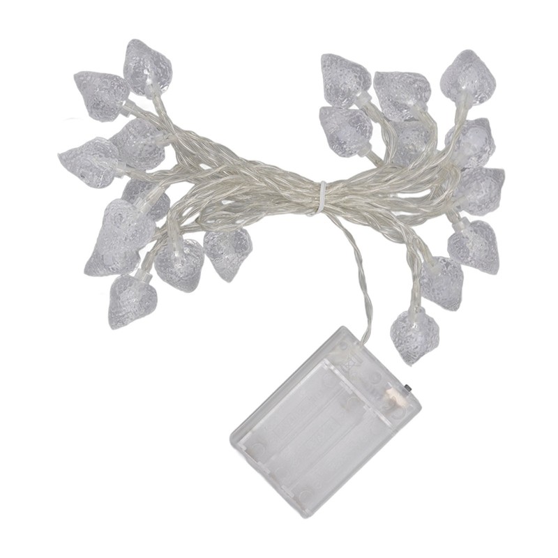 20 LEDs Christmas Lights Outdoor Strawberry Fairy String Lights Battery