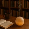 Natural Stone Sphere Incense Holder: 4" D Luxury Handmade Aromatherapy