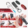 CTRINEWS for Nissan Key Fob Cover with Carbon Fiber Style