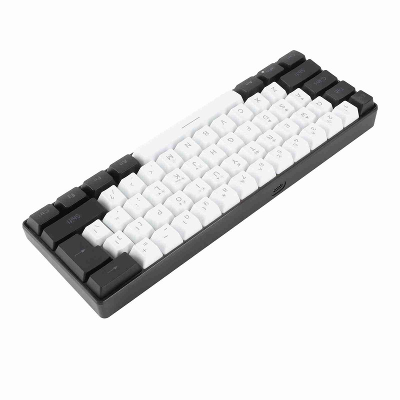 Gaming Keyboard USB 61 Keys RGB Backlit Ergonomic Contrast Color