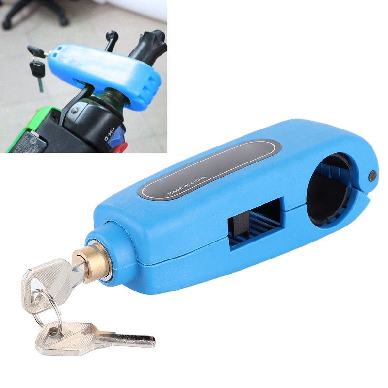 Motorcycle Handlebar Grip Lock AntiTheft Protection Fit for EScooter ATV