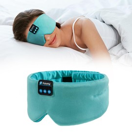 Sleep Headphones Eye Mask Soft Headband Headphones Wireless Sleeping Mask with Ultra-Thin Headset, Side Sleeper Adjustable Sleep Mask,Emerald