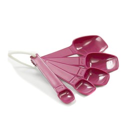 Tupperware Measuring Spoons (5) Red 37990