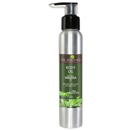 Rusens - Aceite Corporal para Masaje Antiestrés con Aceite Esencial de Melisa - Cítrico 100% natural. Reanima y Disminuye el Estrés. Hidrata y Suaviza la piel.