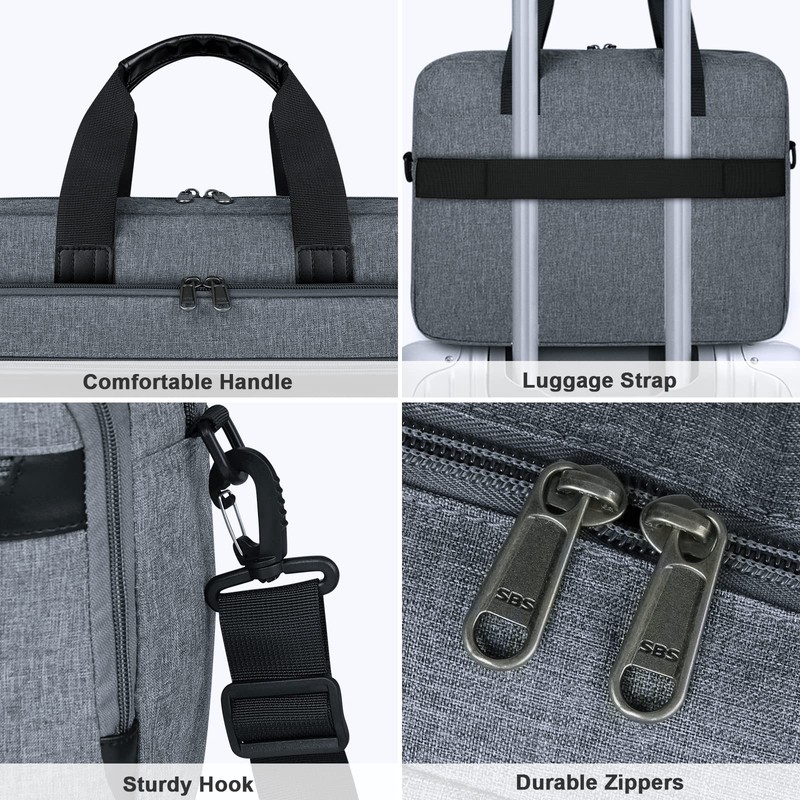 Laptop Bag 15.6 Inch Waterproof Briefcase for Men Large Laptop