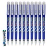 FANTAFLO Ballpoint Pens, BLUE, Medium Pont (1.0mm), Pack of 10,
