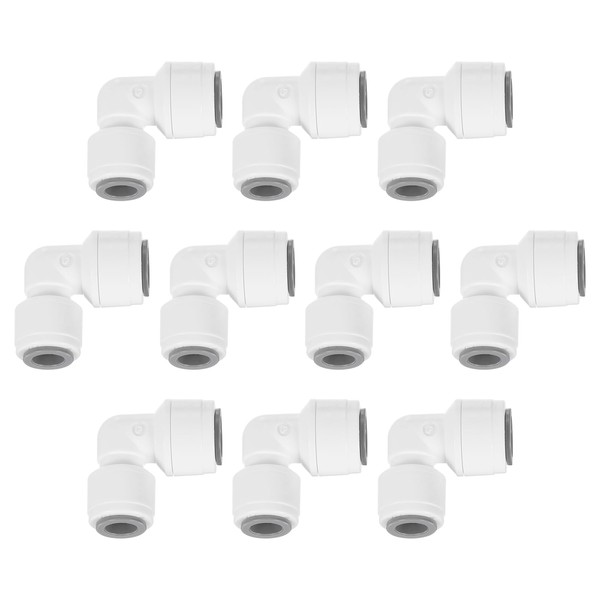 uxcell 6Pcs Push to Connect Fittings, 5/16" OD x 3/8"