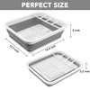 Tiawudi Collapsible Dish Drying Rack, Pop Up Dinnerware Drainer, Portable