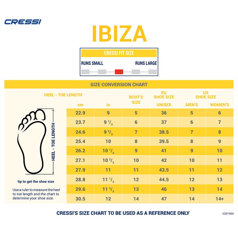 Cressi Ibiza 3mm, Black/Black, US Man 13 | US Lady
