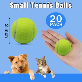 Magicorange Tennis Balls, 20 Pack 2 inch Tennis Balls for Dogs, Pet Dog Playing Balls, Colorful Easy Catching Pet Dog Balls, Come with Mesh Bag for Easy Transport (Yellow, 2 inch)