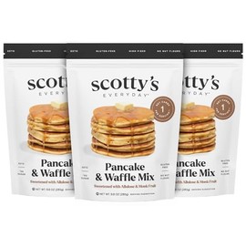 Scotty's Everyday - Keto Pancake and Waffle Mix - 1g Net carbs, 0g Added Sugar, Gluten-Free, High Fiber - No Nut Flours - 9.08oz, Pack of 3