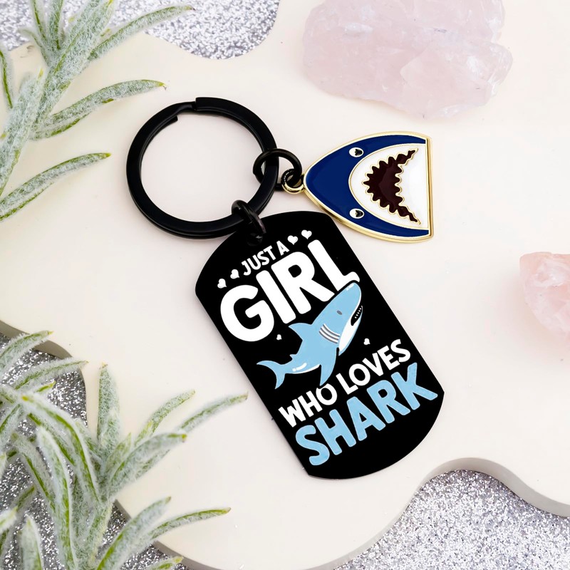 Uerifr Shark Gifts For Women Cute Shark Keychain Stuff For
