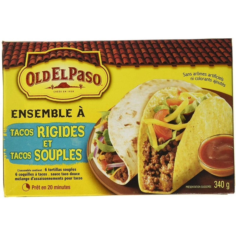 General Mills Old El Paso Hard and Soft Taco Kit,