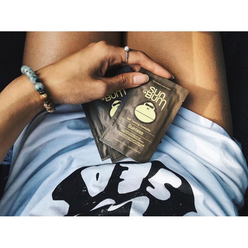 Sun Bum Self Tanning Towelettes, 25oz Packet, 5 Count, Self