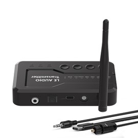 eppfun 24bit/48kHz HiFi Sound Quality Wireless Audio Transmitter Receiver (Transmitter Receiver Set) 5.8GHz 6.5ms Low Latency 30m Transfer 3.5mm Aux Compatible for PC/TV/Electronic Piano/Guitar