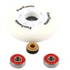 FunTomia 2 x LED Light Wheels for Waveboard with ABEC-9