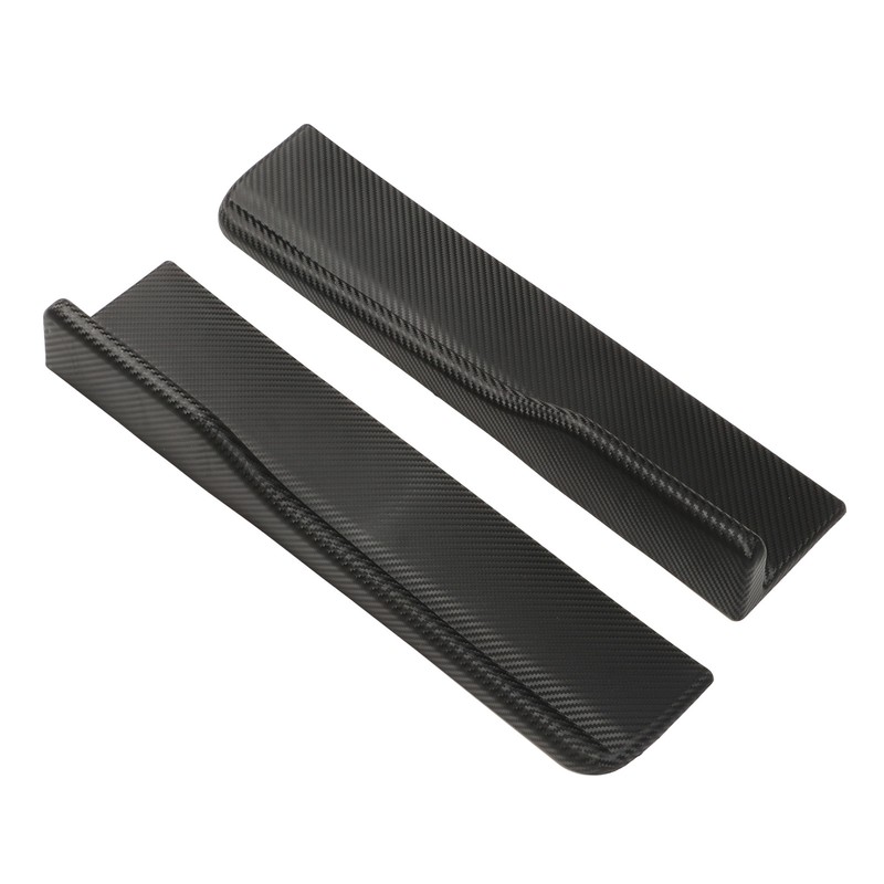 2PCs Rear Side Skirt Winglet Carbon Fiber Style Universal Car