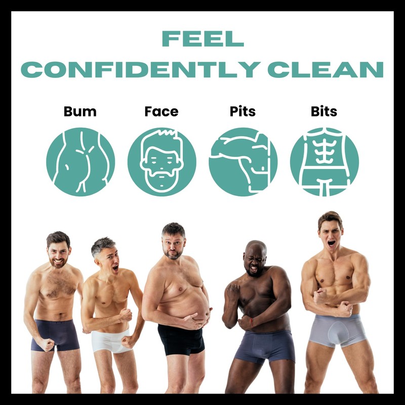 Bloke Wipes Flushable Wipes For Men (1 Pack, 40 wipes)