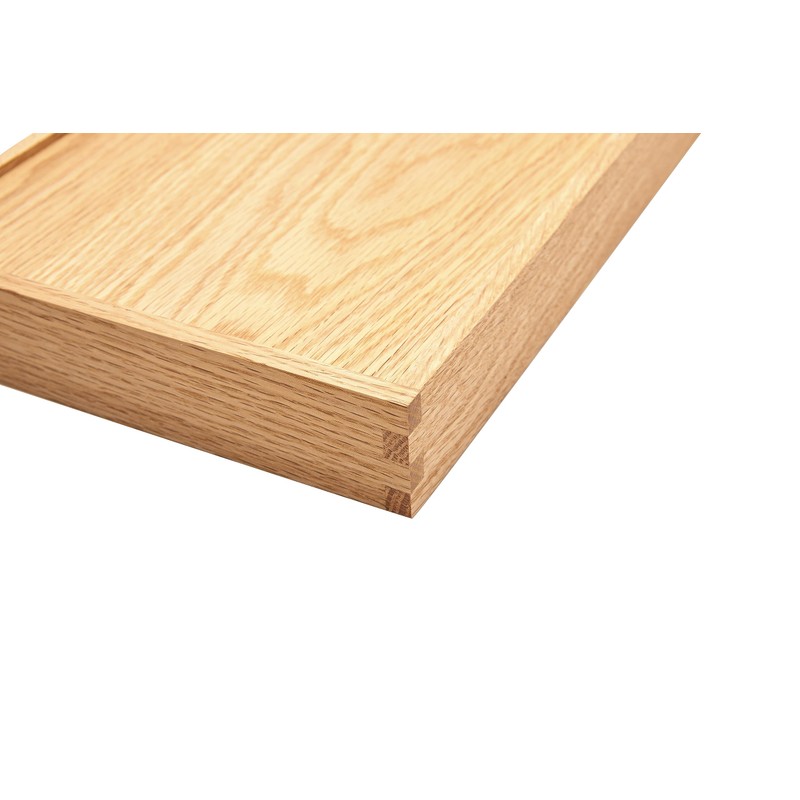 pandapark Wood Organizer Tray,Black Walnut,Desk & Drawer Storage Box (Oak