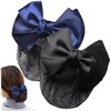 2 redecillas para moño gorros para el cabello con lazo