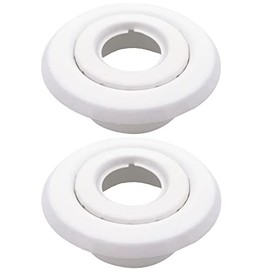 TunaMax (2 Pack) 3/4" IPS Fire Sprinkler Head Escutcheon Cover Plate Standard Cover Ring White