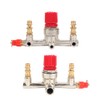 Double Outlet Tube Air Compressor Switch Base Regulator Valve Zinc