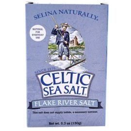 Celtic Sea Salt Flake Salt 5.3 Oz (150 G), Natural, Handcrafted, Gourmet, Salt Flakes, Salty, 5.3 Oz (Pack of 1)