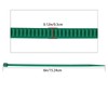 ZZRANYE 6 inch 3mm Dark Green Nylon Garden Cable Zip