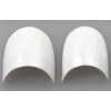100 French Nail Tips White Oval Shape Short Nail In Small