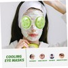SAFIGLE 3pcs Reusable Cold Eye Masks for Cute Fruit Design