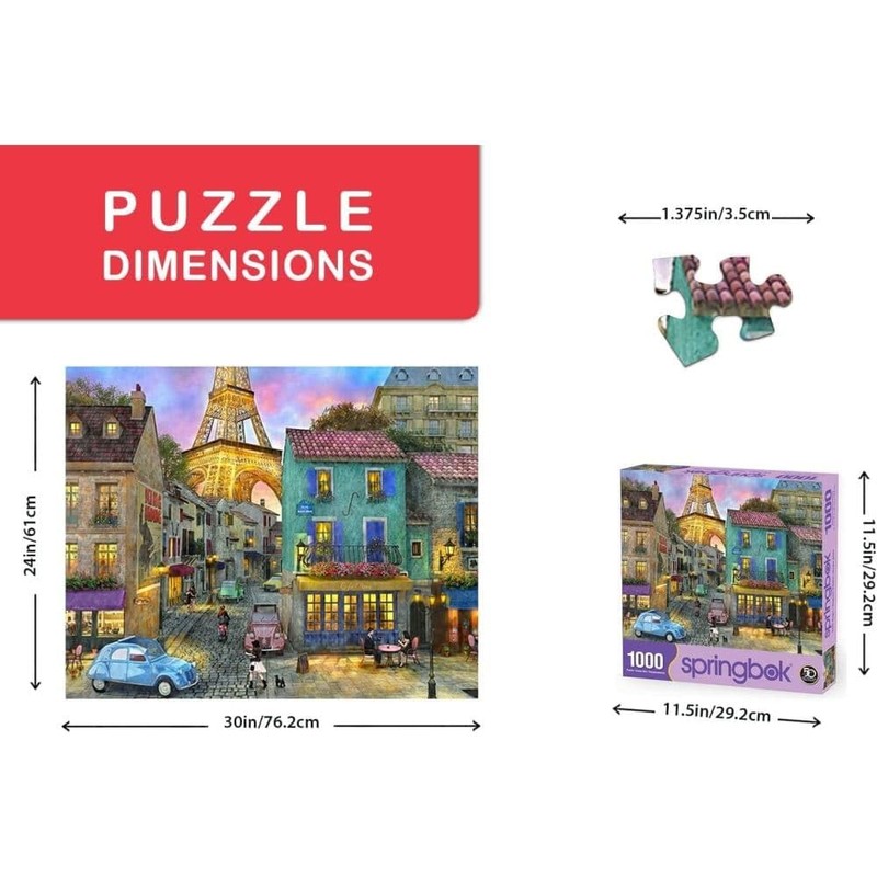 Springbok Puzzles - Eiffel Magic - 1000 Piece Jigsaw Puzzle