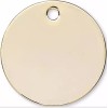 Platinum 100 Gold Plated Brass 12mm(*1/2") Flat Coin Round Stamping