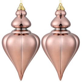 Briful 23CM Large Christmas Baubles, Shatterproof Christmas Tree Decorations Rose Gold Xmas Balls Hanging Ornaments for Christmas Decorations