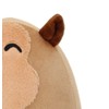 ROSIHA 7.8" Capybara Plush Toy,Cute Stuffed Animal with Orange on