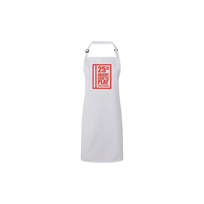 Fabulous Premium Kitchen Apron White Insert Coin to Play Video