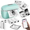 HiHTV Sticker Printer - Printpods Mini Printer with 6 Rolls
