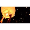 ML 10 Globo De Cantoya Fiestas Con Cera Liso Blancos