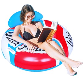 Pool Float for Adult, Adult Beach Floats,Inflatable Rafts Swimming Pool Air Sofa Floating Chair Bed,with Two Handles, Great for Chilling in The Pool