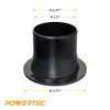 POWERTEC 70298 Dust Port Inlet Flange, 2.5-Inch OD Opening for