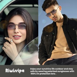 Riwissipa Reading Sunglasses Folding Glasses Anti Glare UV Protection Readers Eyeglasses with Portable Case for Woman Man (Gray, 1, multiplier_x)