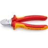 Knipex KNIPEX Seitenschneider isoliert mit Mehrkomponenten-Hllen, VDE-geprft verchromt 160 mm