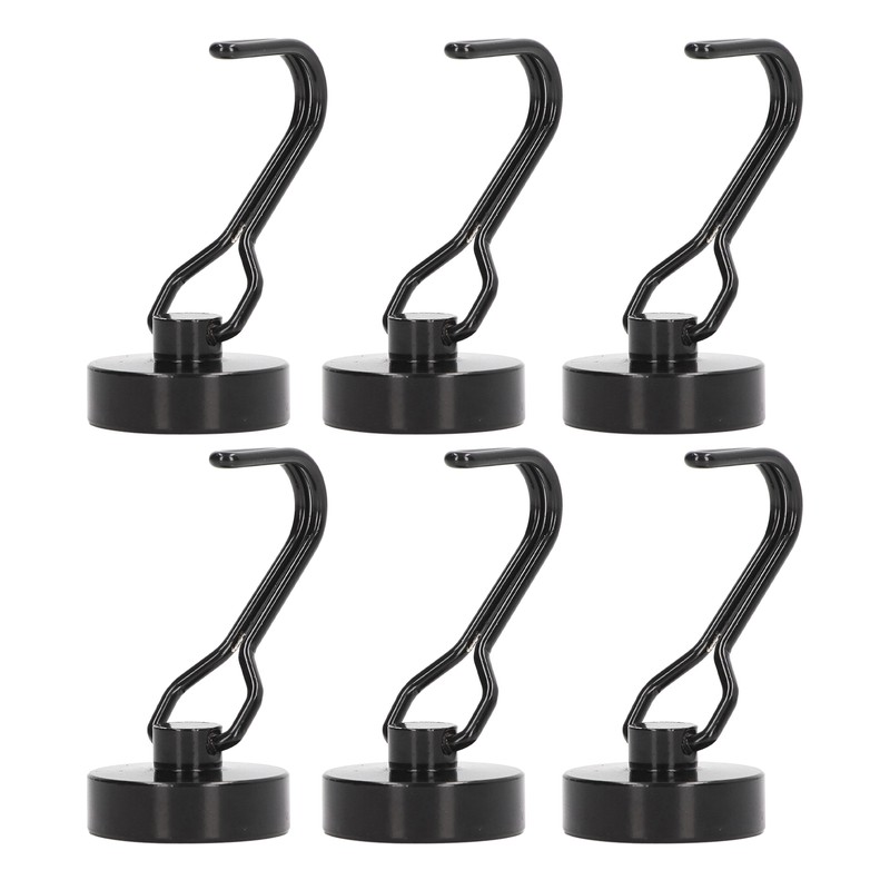 6Pcs Swing Magnetic Hook Set No Drilling Need Decorative Beautiful