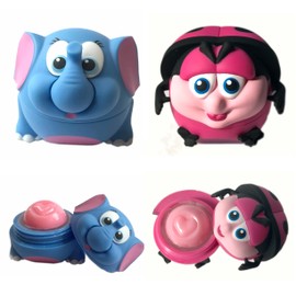 BeBe Bartoons Elephant & Ladybug Lip Balm