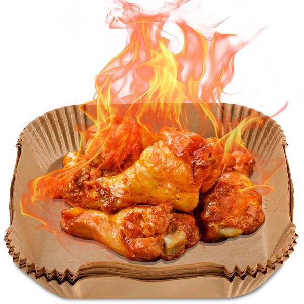 125 Pcs 7.9 Inch Square Air Fryer Liners Disposable for
