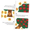 Operitacx 2 Sets Non Woven Tree Number Matching Aid for