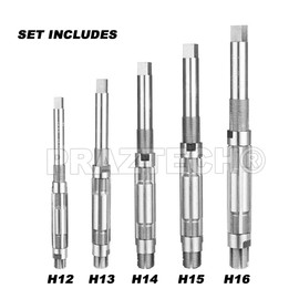 PRAZTECH® Adjustable Nut Hand Reamer | High Carbon Steel Blade | Engineering Auto-Repair Shop Tool | (H12-H16 : 1-1/16" - 2-7/32” (26.98-56.35) mm)