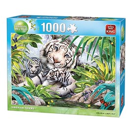 King K175481 1000 pcs-Siberian Tiger Puzzle, Various