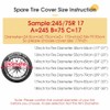 Foruidea Leopard Print Spare Tire Cover with Backup Camera Hole