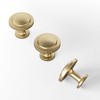 Cosycove 12 Pack Stepped Round Champagne Bronze Cabinet Knobs, Sturdy