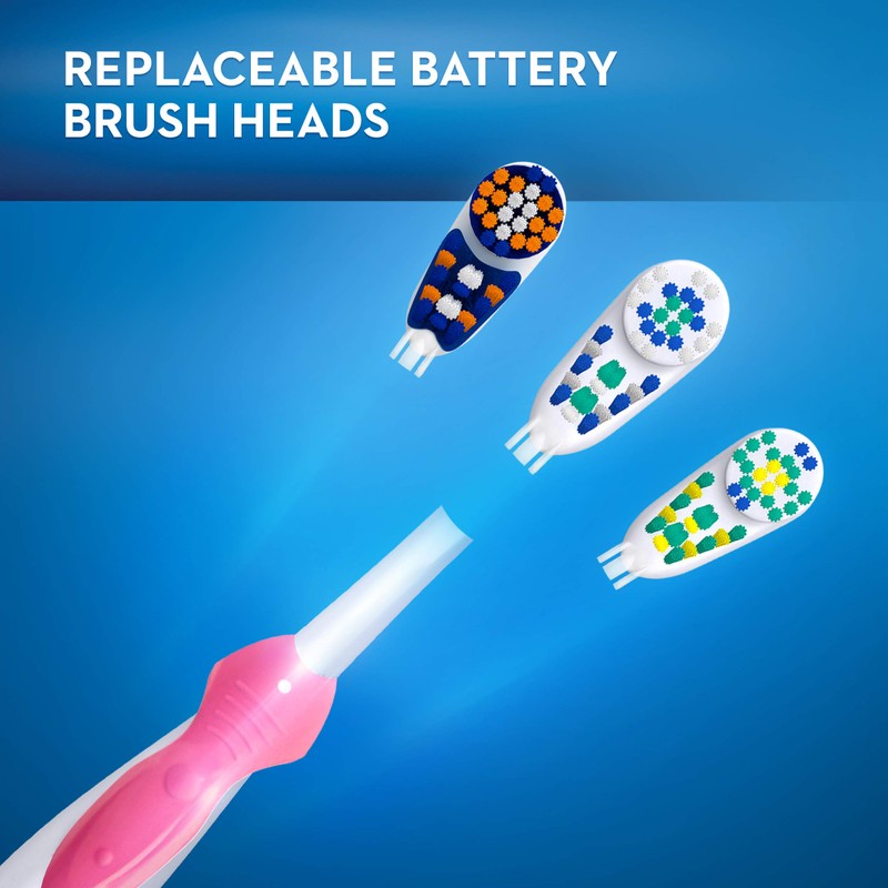 Oral-B Deep Clean Battery Powered Toothbrush Replacement Brush Heads Refill,